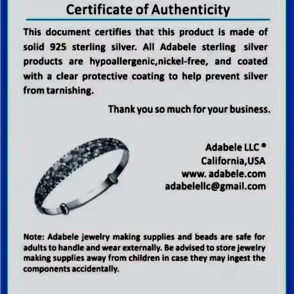 🥀SOLD❤️❤️❤️❤️STERLING SILVER & A touch of 18K GOLD FILLED BRACELET - Picture 9 of 9